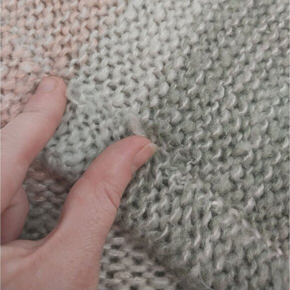 Grace & Emma Cotton Blend Striped Knit Sweater Shirt Sz L - Picture 5 of 8